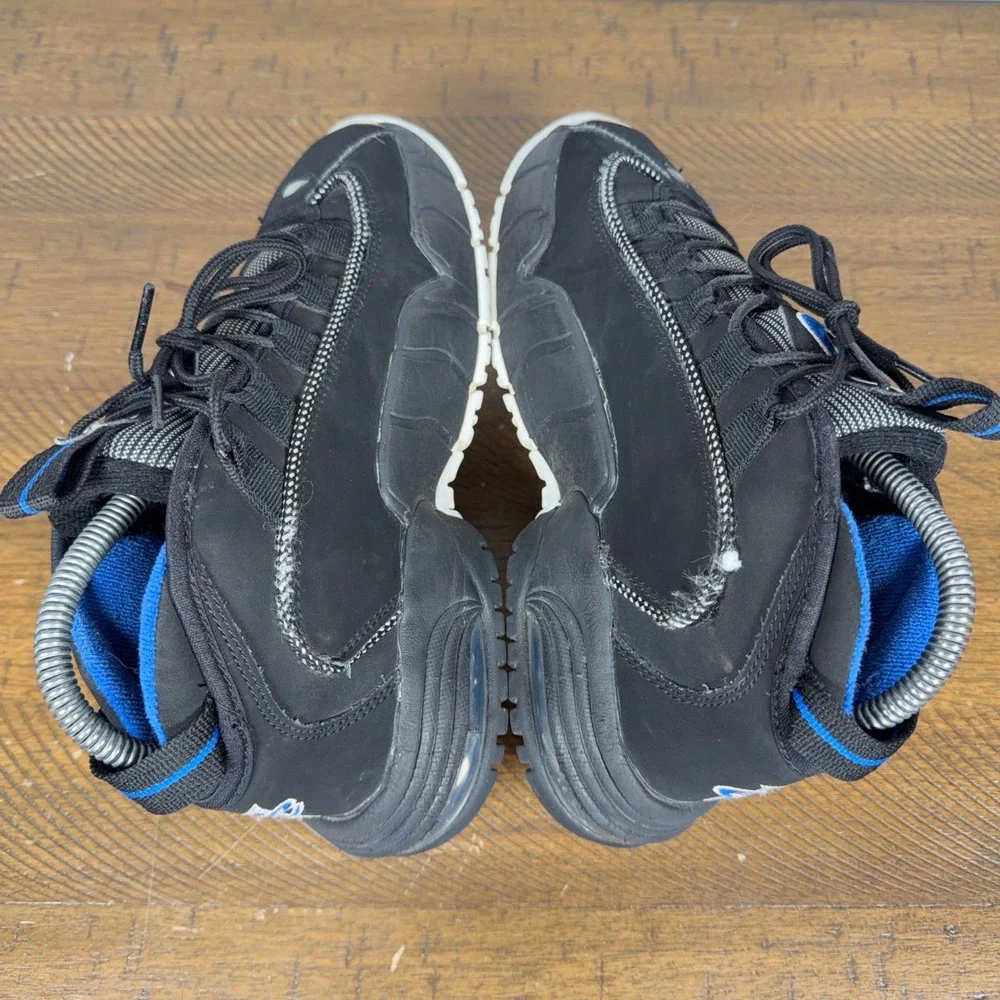Nike Air Max Penny 1 Kids 4.5Y Black White Blue Orlando Basketball Sneakers